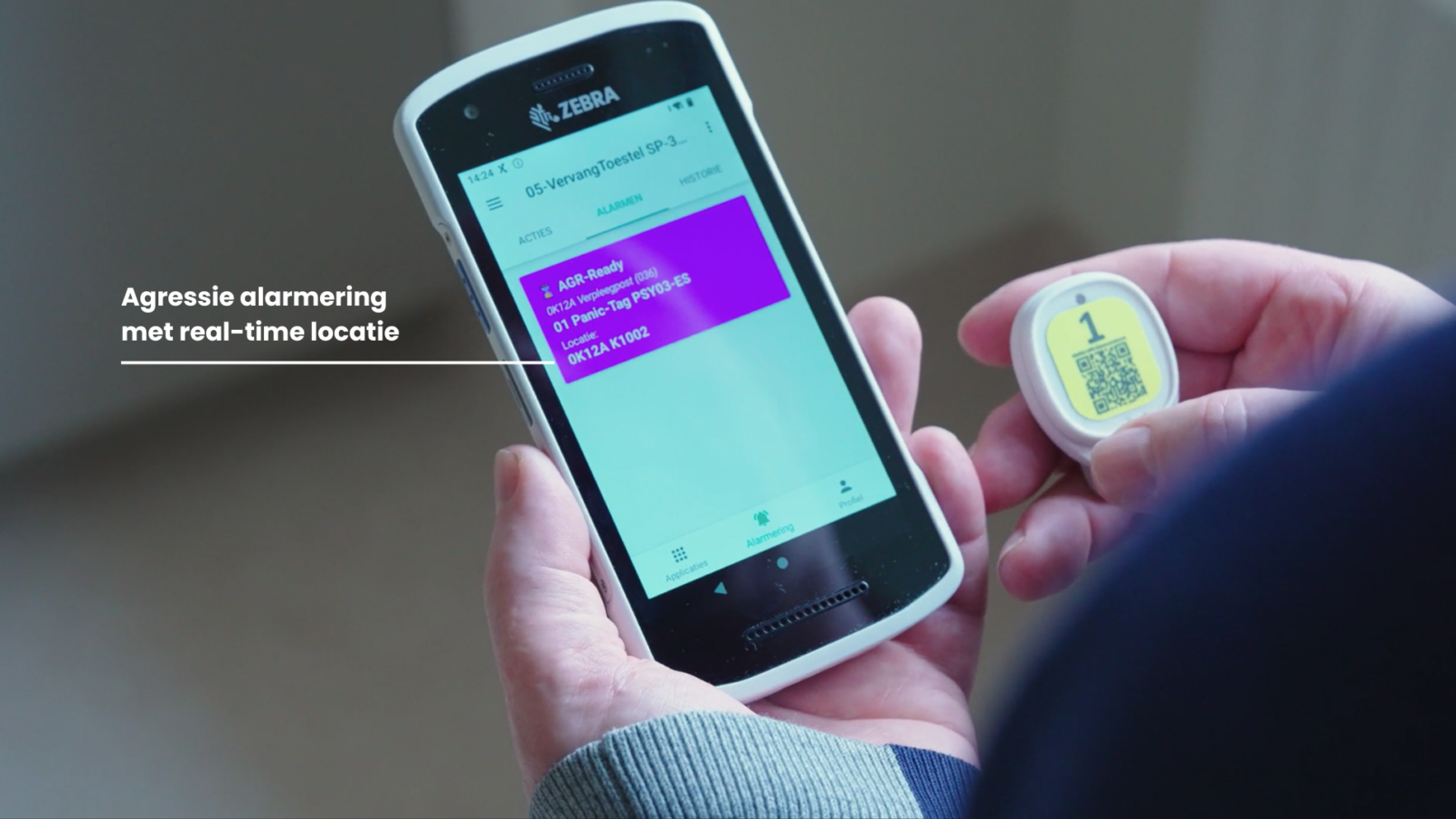 Agressie alarmering met real time locatie
